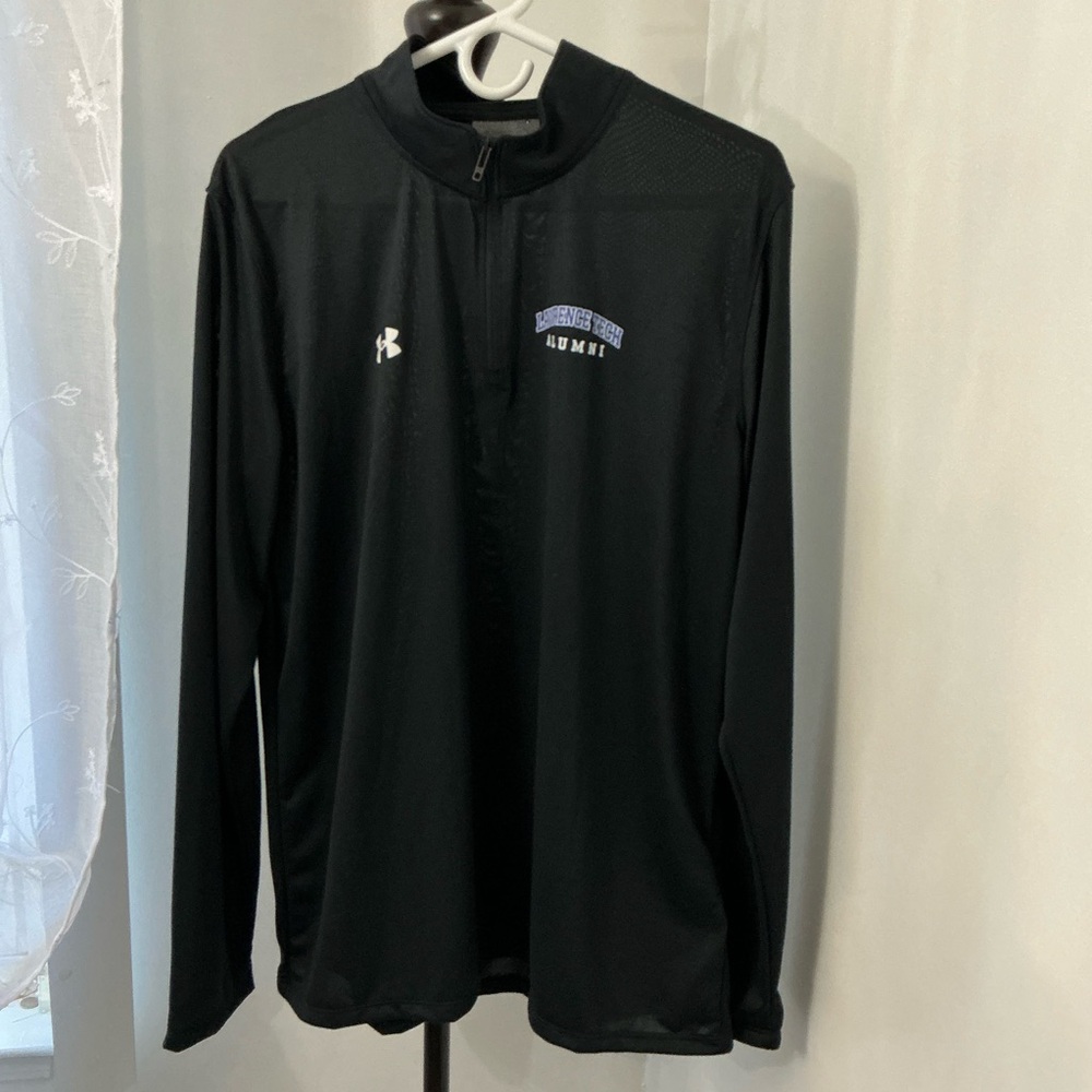 Under Armour Team Tech Black 1/4 Zip Pullover Men’s L Lawrence Tech Alumni